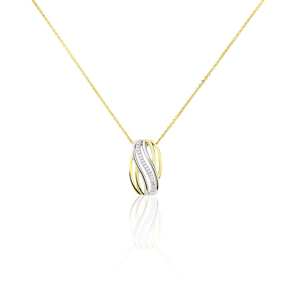 Collier Paige Or Bicolore Diamant - Spannringe Damen | OROVIVO