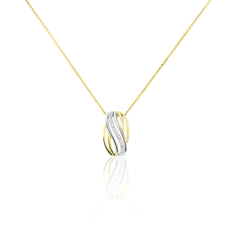 Collier Paige Or Bicolore Diamant - Spannringe Damen | OROVIVO