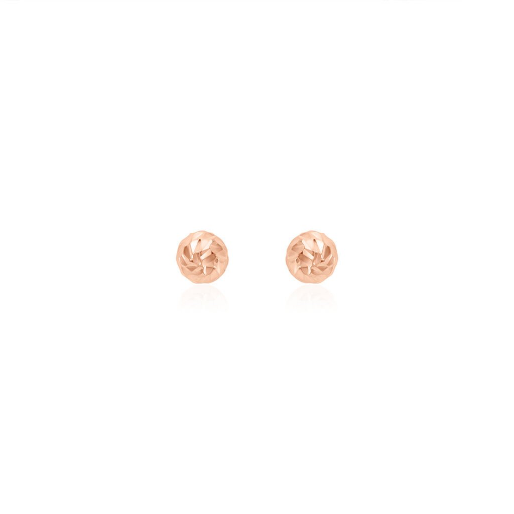 JOSEFA Damen Ohrstecker Silber rosevergoldet 925 Ball - Ohrstecker Damen | OROVIVO