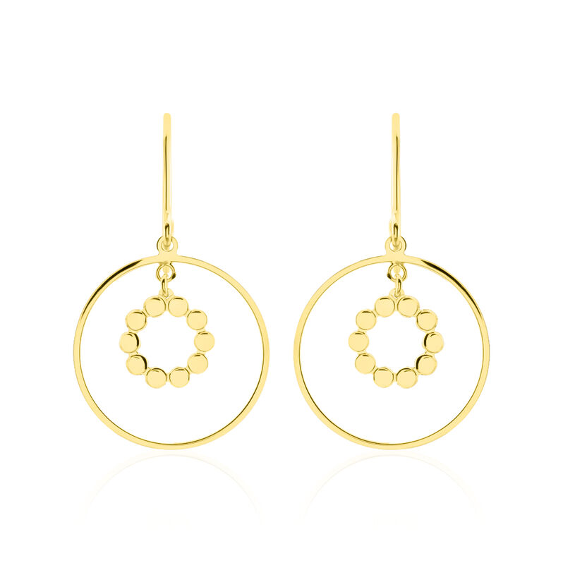 Boucles D'oreilles Or Jaune Alisee Cercle - Spannringe Damen | OROVIVO