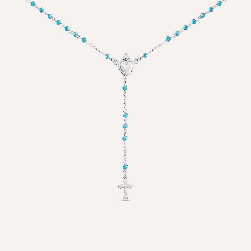 Collana Rosario Silver Soul Argento Rodiato Cristallo - Spannringe Damen | OROVIVO