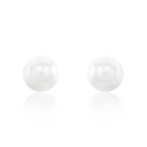 Damen Perlenohrringe Silber 925 Zuchtperlen 9-10mm - Ohrstecker Damen | OROVIVO