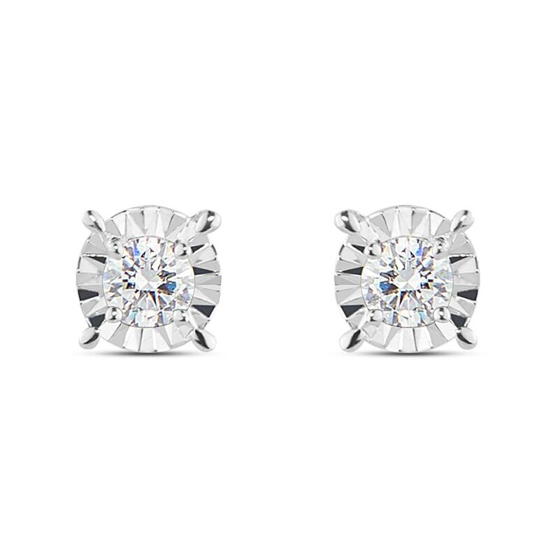 Orecchini Lobo Punto Luce Diamotion Oro Bianco Diamante - Spannringe Damen | OROVIVO