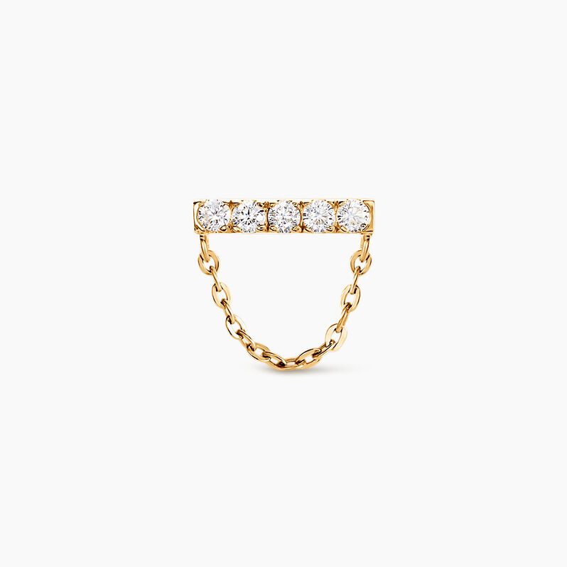 Piercing D'oreille Unitaire Dorika Or Jaune Oxyde De Zirconium - Spannringe Damen | OROVIVO