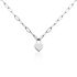 ROSALEE Damen Collier Edelstahl Herz B 4 mm