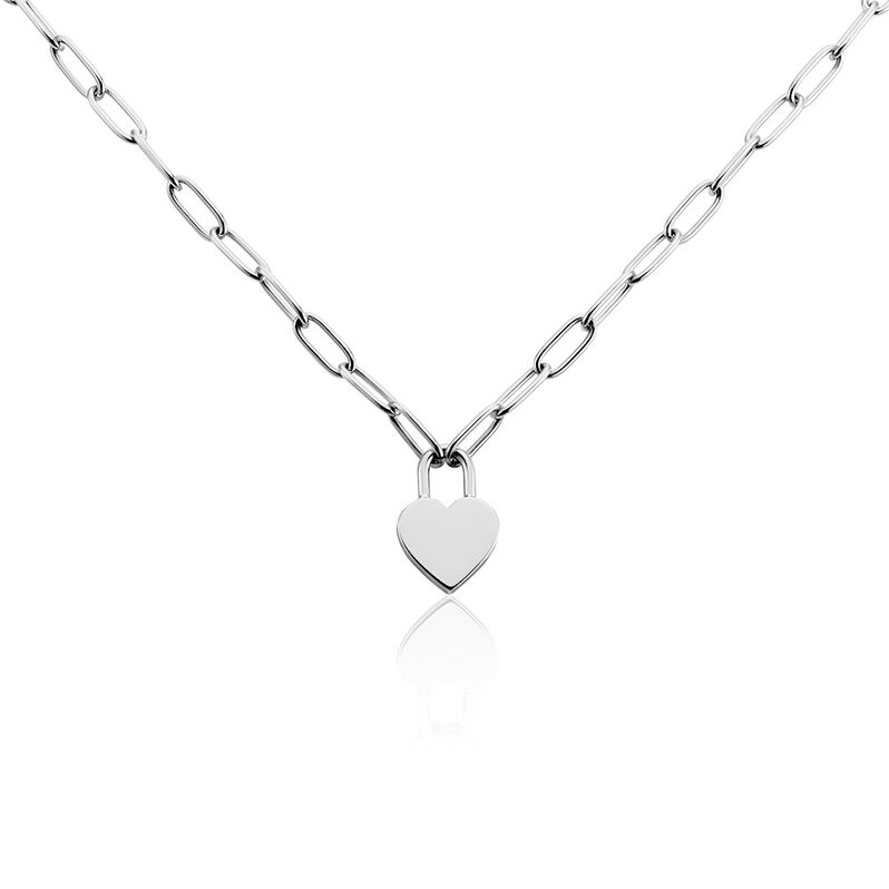 ROSALEE Damen Collier Edelstahl Herz B 4 mm - Halsketten Damen | OROVIVO