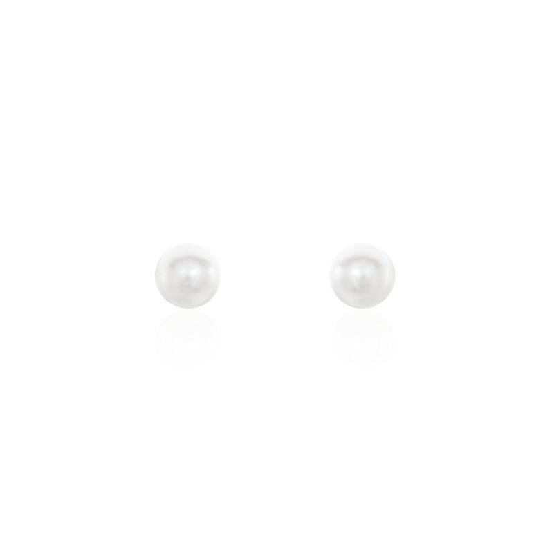 Damen Perlenohrringe Silber 925 Zuchtperlen 6-7mm - Ohrstecker Damen | OROVIVO