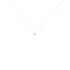 Illusion Damen Collier Wei&szlig;gold 375 (9 Karat) Diamant Wei&szlig; 0,08 ct