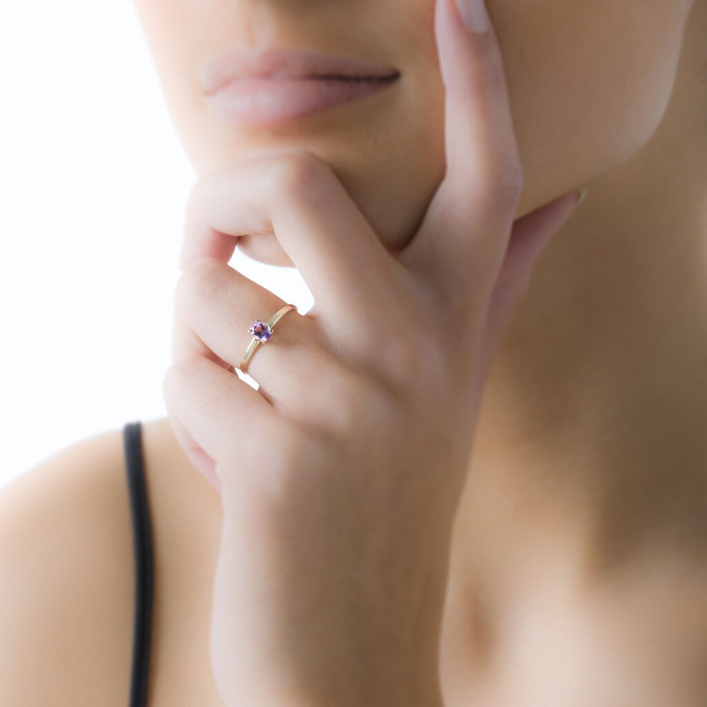 Bague Lily Or Rose Quartz - Spannringe Damen | OROVIVO
