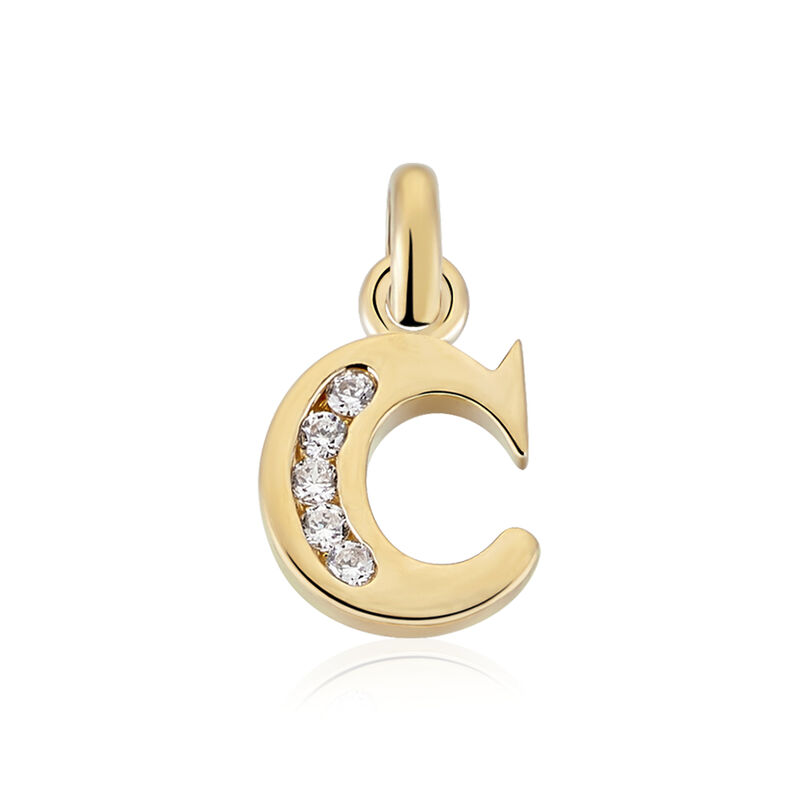 Pendentif Plaqué Or Et Oxyde - Spannringe Familie | OROVIVO