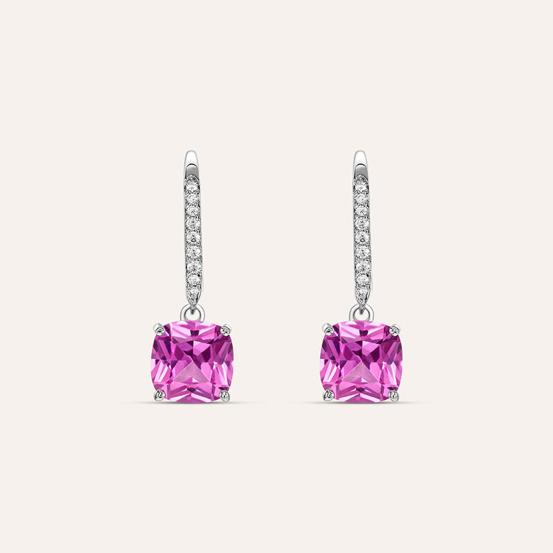 Orecchini Pendenti Silver Rainbow Argento Rodiato Cubic Zirconia - Spannringe Damen | OROVIVO