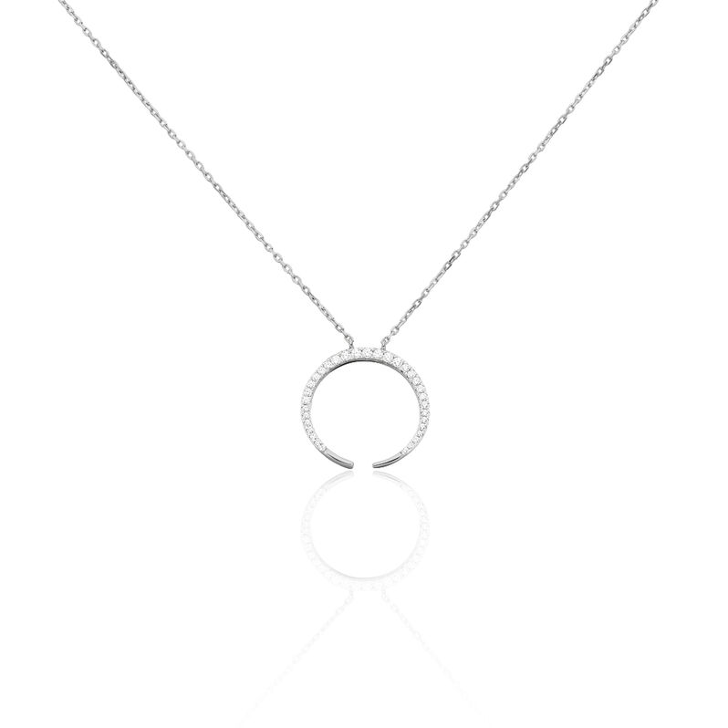 Damen Halskette Silber 925 Zirkonia Mond Elisara - Halsketten Damen | OROVIVO