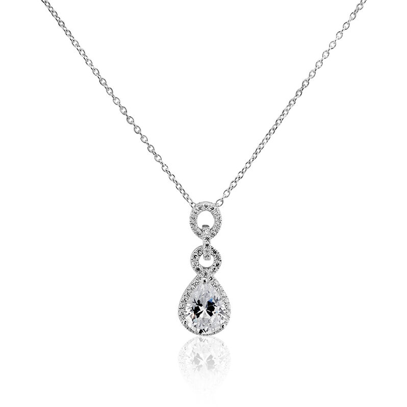 Collier Adelma Argent Blanc Oxyde De Zirconium - Spannringe Damen | OROVIVO