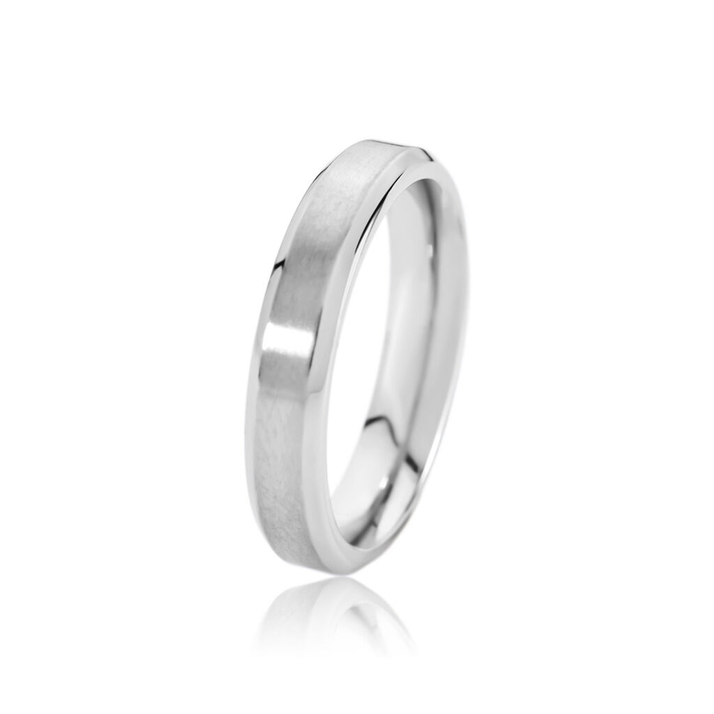 BOND Unisex Ring Edelstahl B 4 mm, Ring ohne Stein