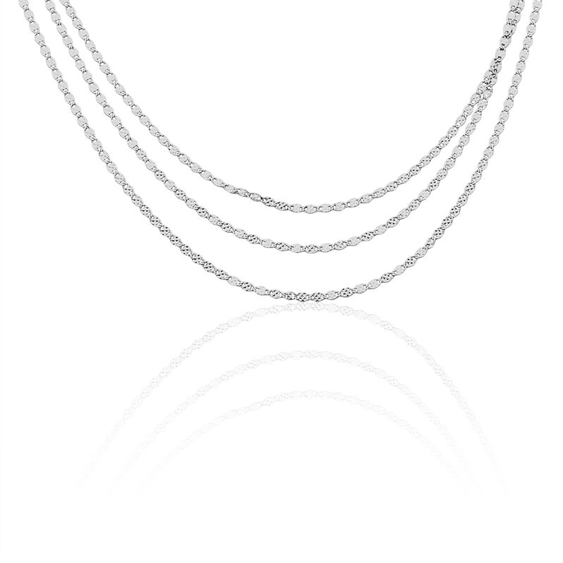 Collier Irem Argent Blanc - Spannringe Damen | OROVIVO