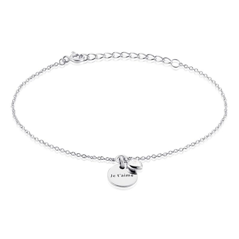 Bracelet Nikoline Argent Weiss Oxyde De Zirconium - Spannringe Damen | OROVIVO