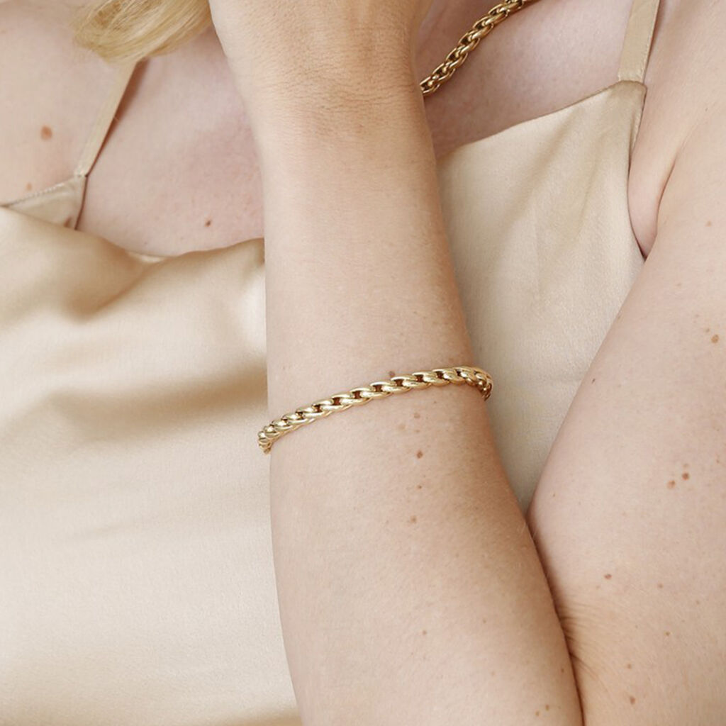 Damenarmband Ankerkette Gold 375 gedreht - Armketten Damen | OROVIVO