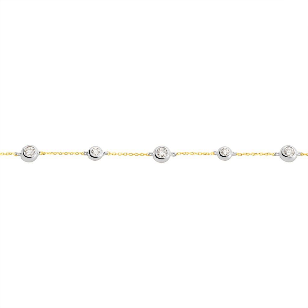 Damen Armband Gold Bicolor 750 Diamant 0,59ct Jacky 1 - Armbänder Damen | OROVIVO