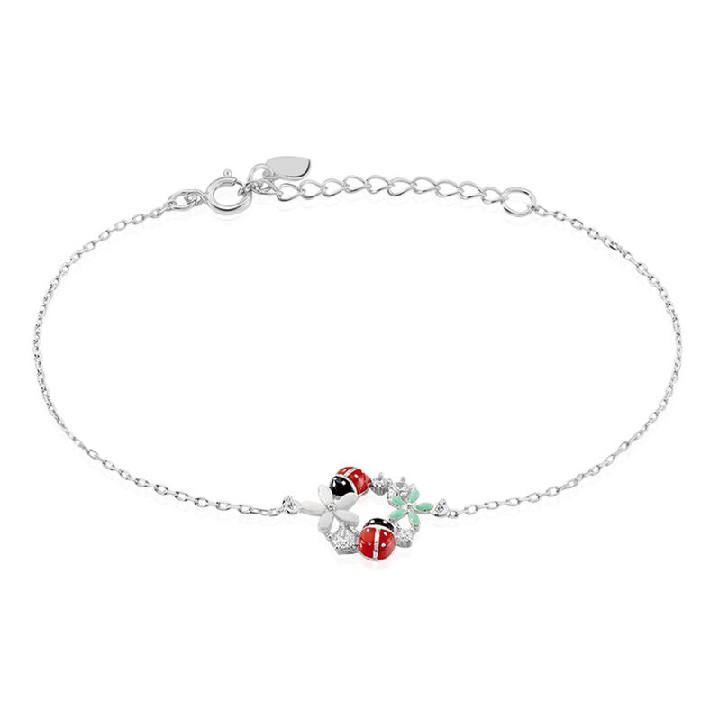 Bracelet Argent Eliniane Cercles Fleurs  - Spannringe Damen | OROVIVO