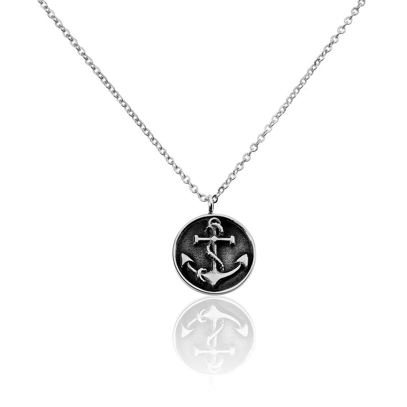 Collier Marin Acier Motif Ancre 50cm - Spannringe Herren | OROVIVO