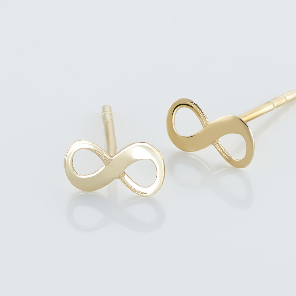 Damen Ohrstecker Gold 375 Infinity - Ohrstecker Damen | OROVIVO