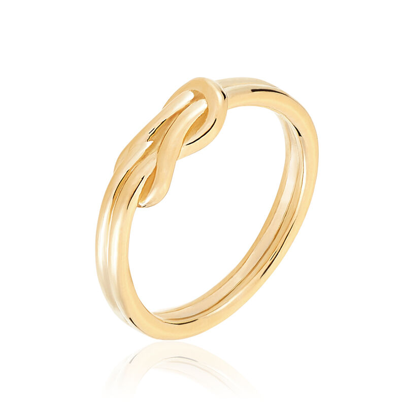 Bague Ebrar Plaque Or Jaune - Spannringe Damen | OROVIVO