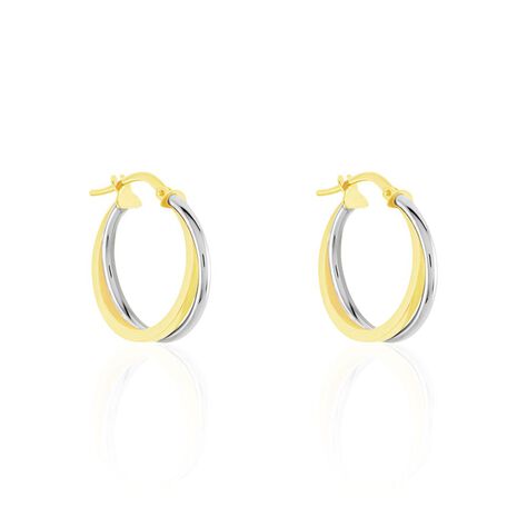 Damen Creolen Gold 375 Bicolor  - Creolen Damen | OROVIVO