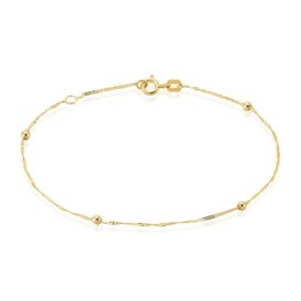Damen Armband Gold 375 Indira 1,00mm 19cm - Armbänder Damen | OROVIVO