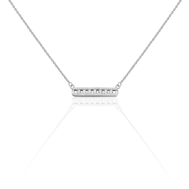 Collier Soha Argent Blanc Oxyde De Zirconium - Spannringe Damen | OROVIVO
