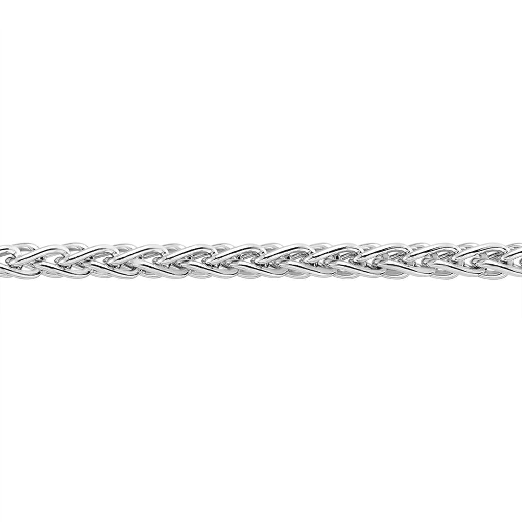 Unisex Zopfkette Silber 925 rhodiniert - Ketten ohne Anhänger Unisex | OROVIVO