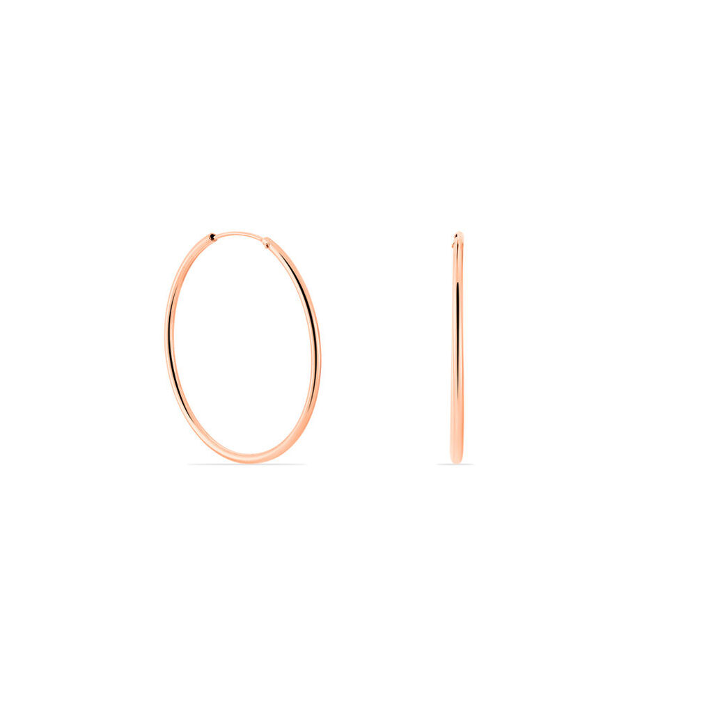 Damen Creolen Silber 925 Rosé Vergoldet - Creolen Damen | OROVIVO