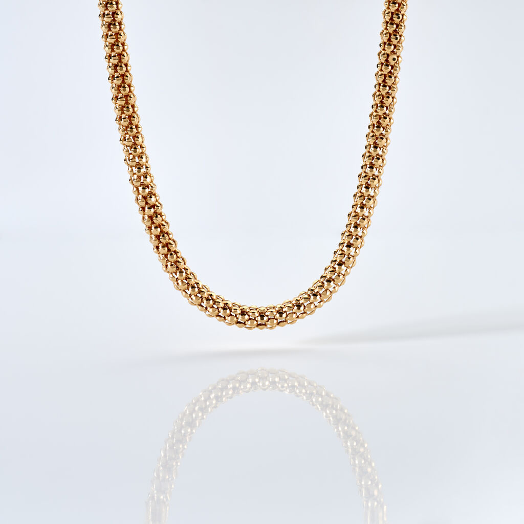 MARI Damen Collier Silber vergoldet 925 B 4,3 mm