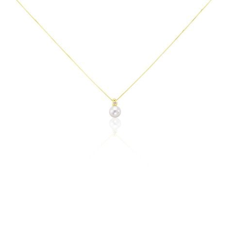 Damen Halskette Gold 375 Zuchtperlen Zirkonia Willow - Halsketten Damen | OROVIVO