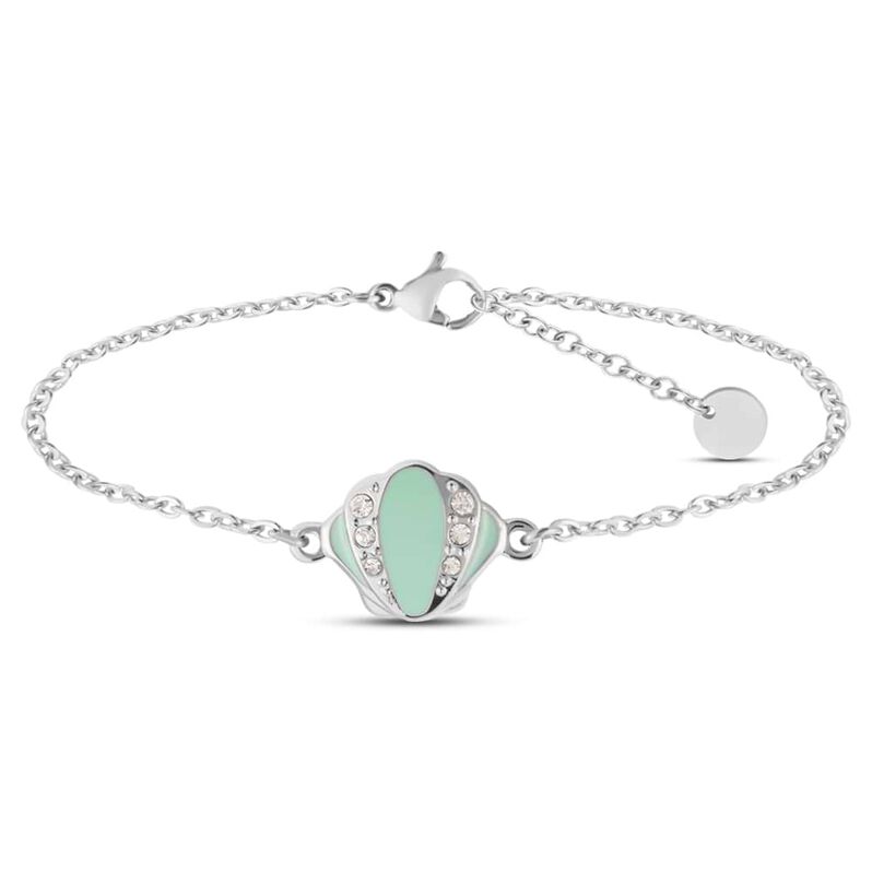 Bracciale Lady Sweet Acciaio Conchiglia e Cristalli - Spannringe Damen | OROVIVO