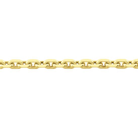 Unisex Ankerkette Gold 375 Diamantiert 45cm - Ketten ohne Anhänger Unisex | OROVIVO