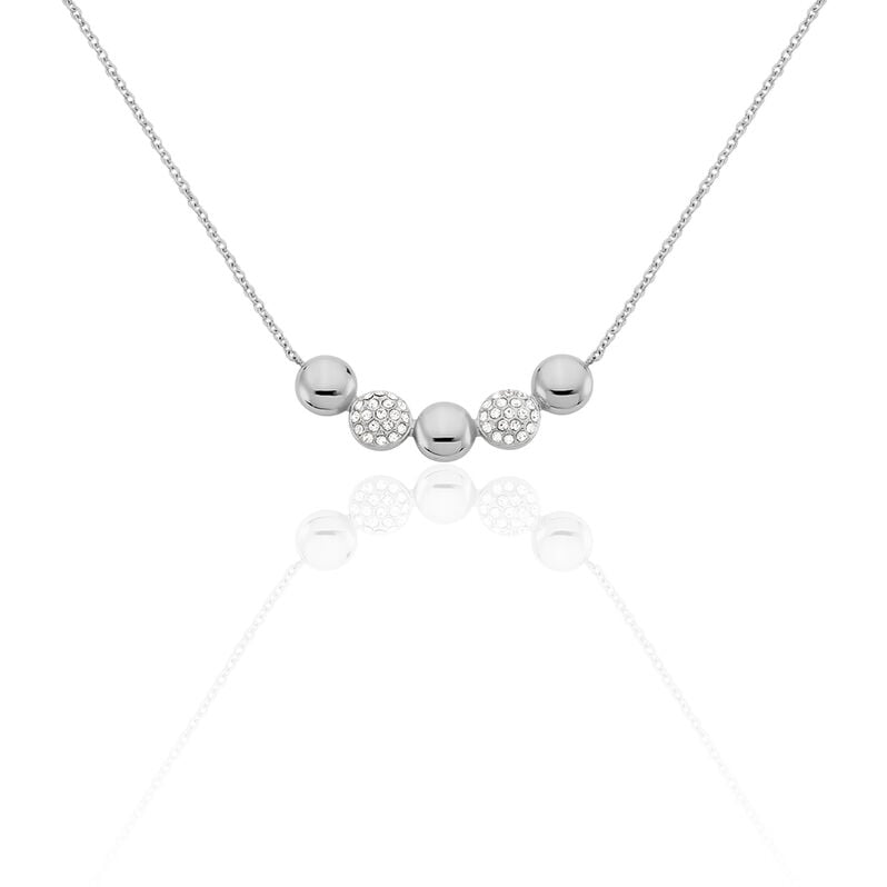 Damen Collier Edelstahl Kristall --- Kreis - Halsketten Damen | OROVIVO