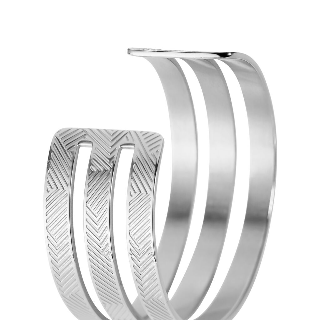 Bracelet Acier Sirine Jonc 3 Rangs - Spannringe Damen | OROVIVO