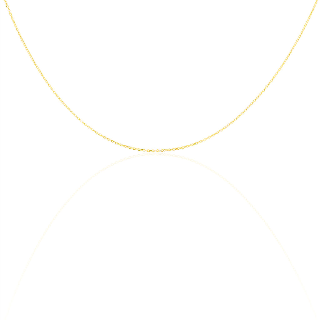 Damen Ankerkette Gold 375 Diamantiert  - Halsketten Damen | OROVIVO