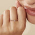 Solitärring Roségold 375 Diamant 0,07ct - Ringe mit Edelsteinen Damen | OROVIVO
