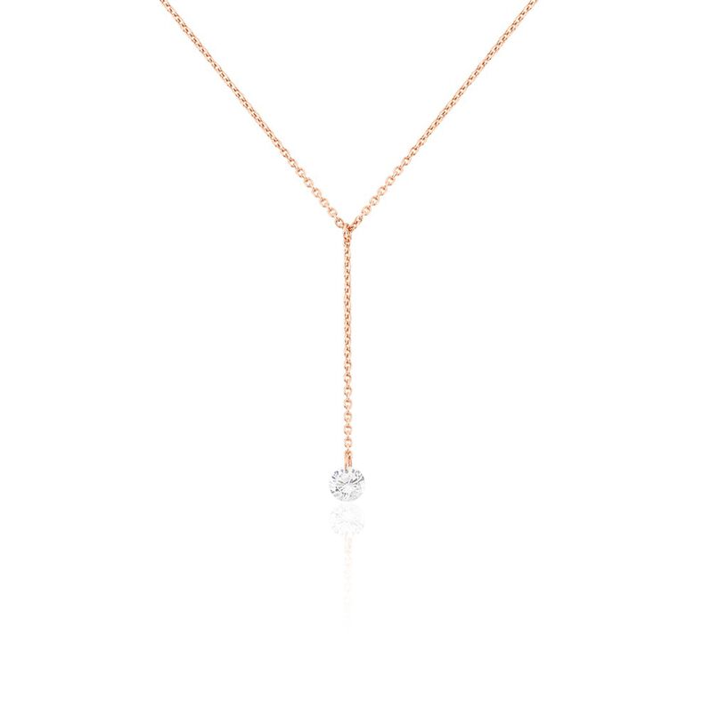Collier Constantin Argent Rose Oxyde De Zirconium - Spannringe Damen | OROVIVO