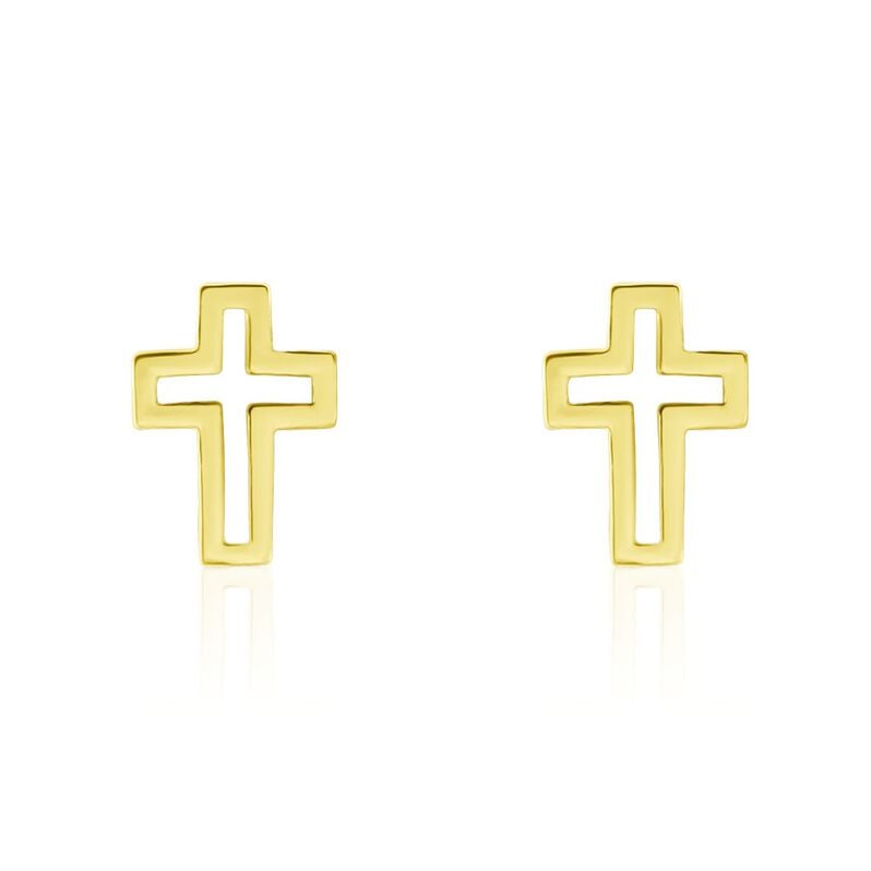 Damen Ohrstecker Gold 375 Kreuz - Ohrstecker Damen | OROVIVO