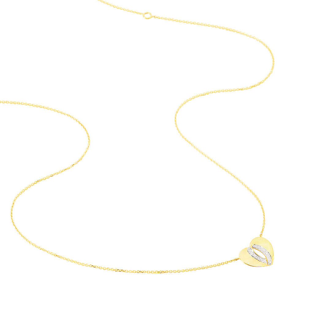 Collier Danele Or Jaune Diamant - Spannringe Damen | OROVIVO