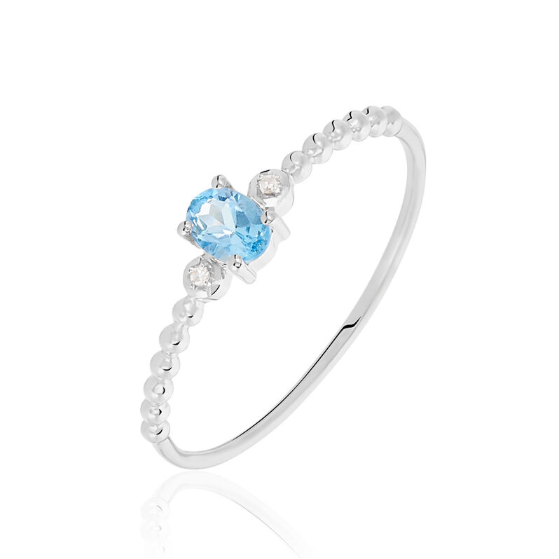 Bague Or Weiss Noria Topaze Oxydes - Spannringe Damen | OROVIVO