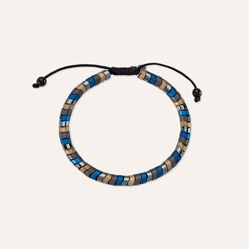 Bracciale Man Code Acciaio Nero - Spannringe Herren | OROVIVO