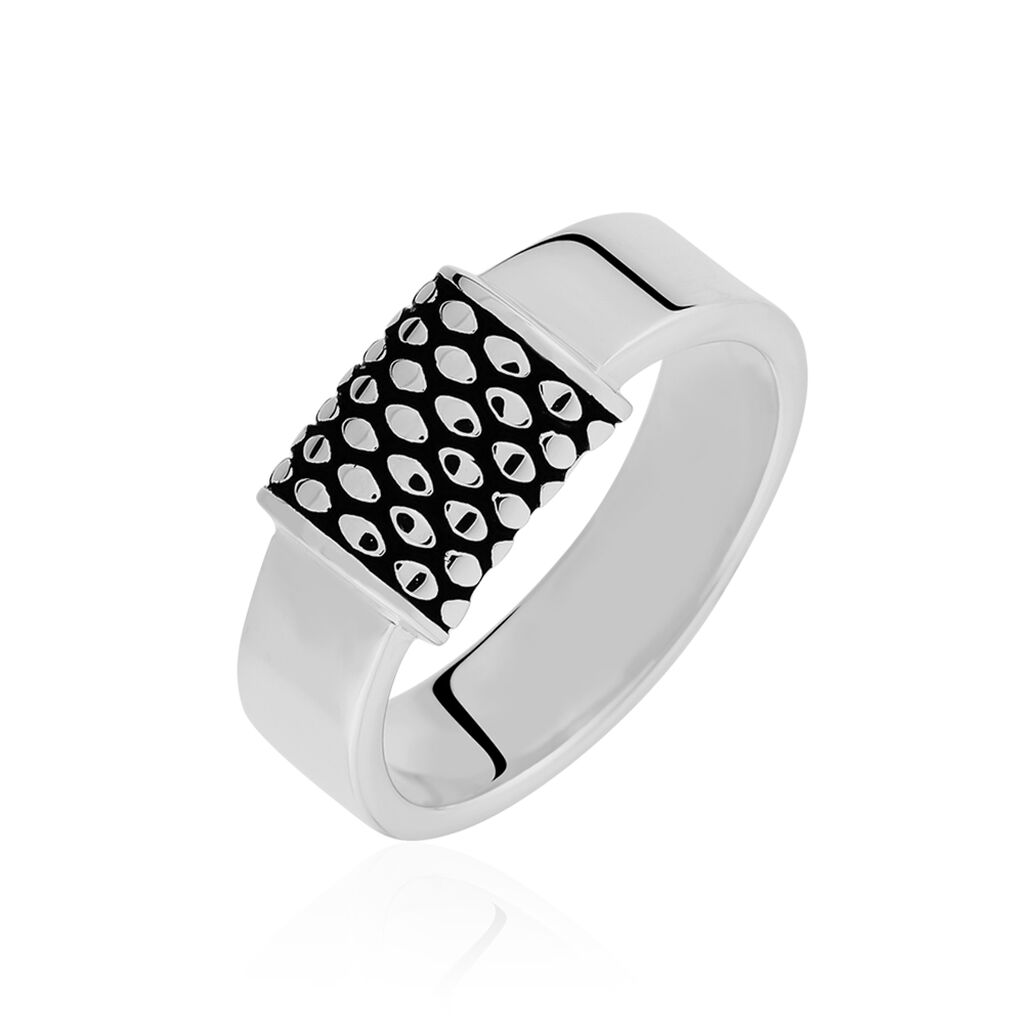TORE Herren Ring Silber 925 Zylinder B 8 mm, Ring ohne Stein