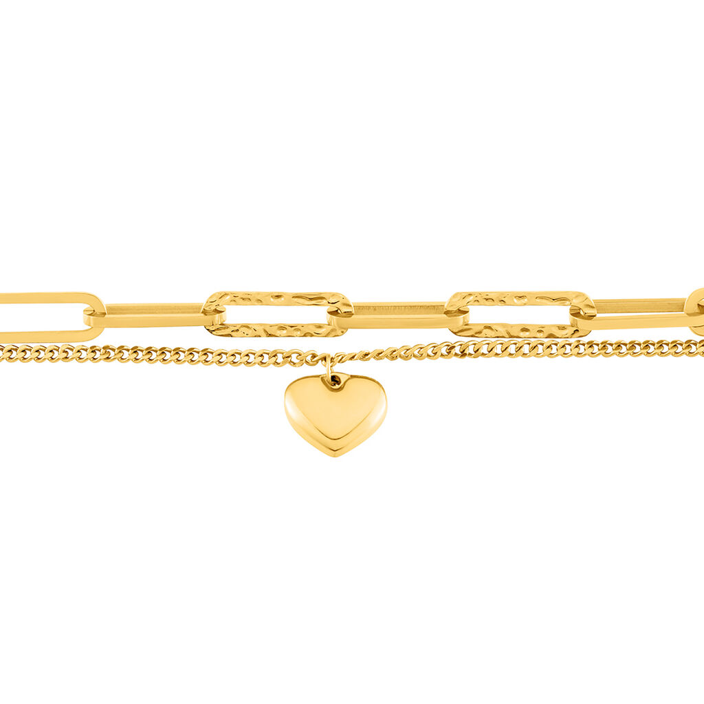 Damen Armband Edelstahl vergoldet Ohne Stein Herz Avalynn 6,00mm - Sommerschmuck Damen | OROVIVO