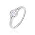 Damen Ring Silber 925 Zirkonia Weiß 1 ct