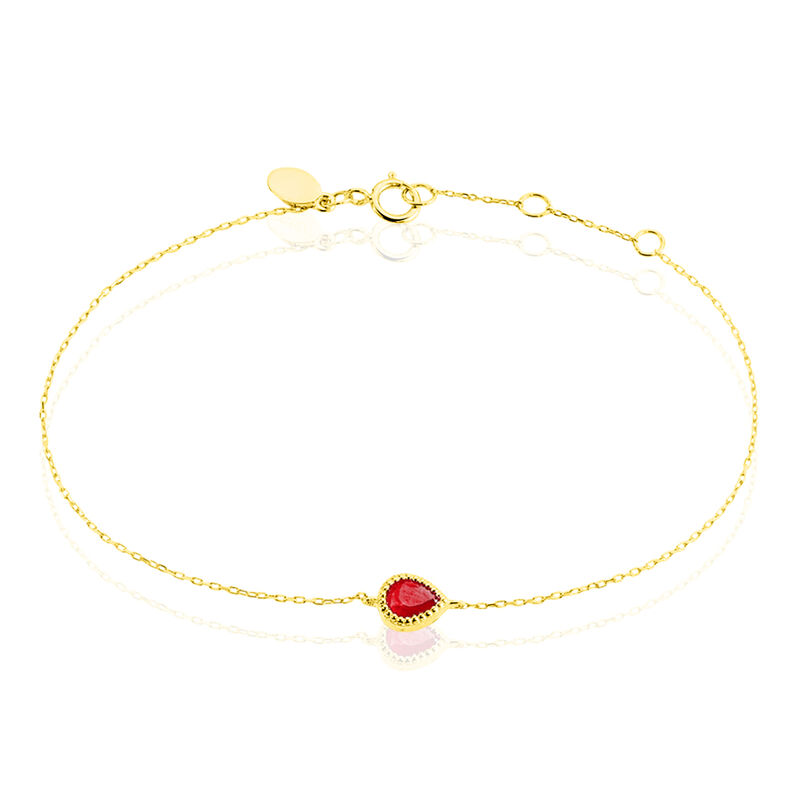 Bracelet Or Jaune Rubis - Spannringe Damen | OROVIVO