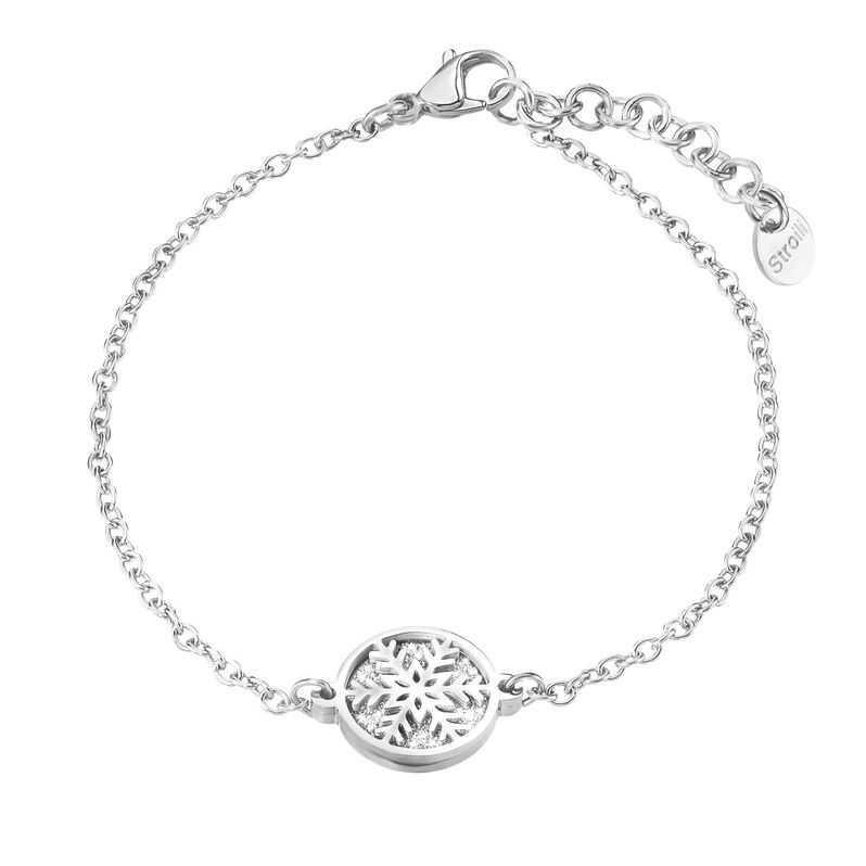 Bracciale fiocco di neve in acciaio e lurex - Spannringe Damen | OROVIVO