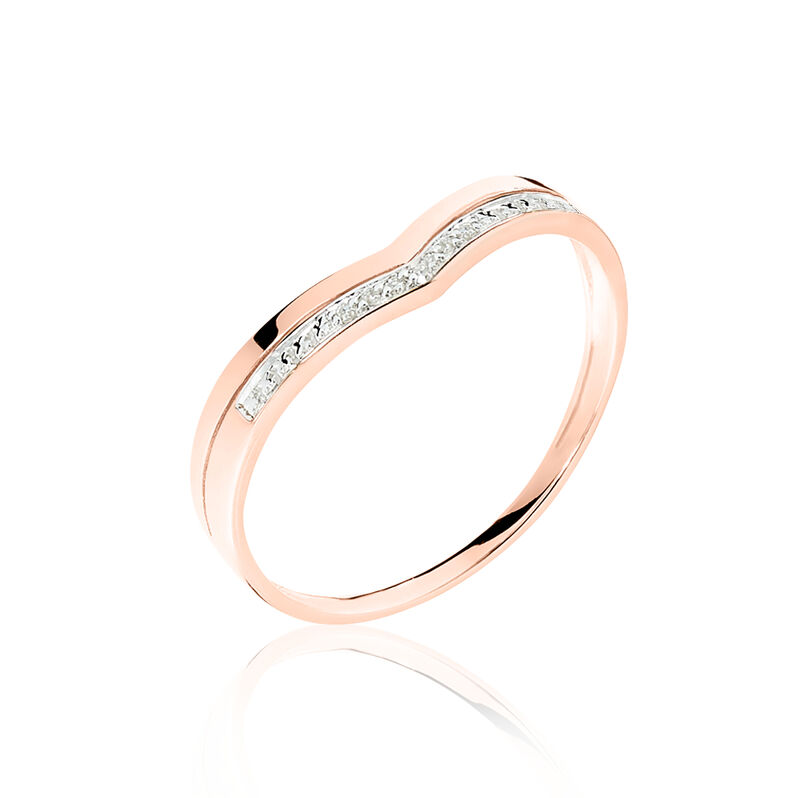 Bague Shadene Or Rose Diamant - Spannringe Damen | OROVIVO